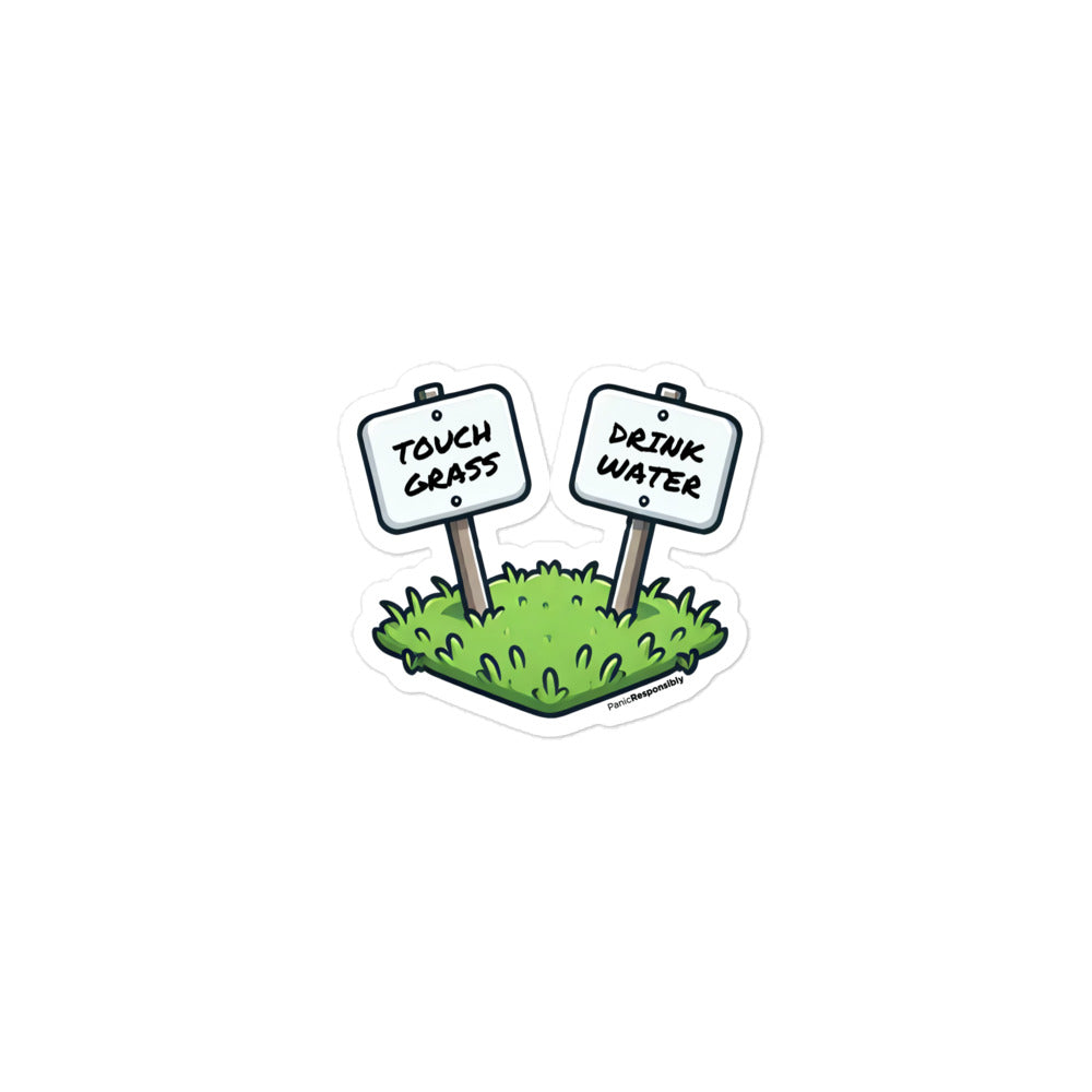 Touch Grass Stickers