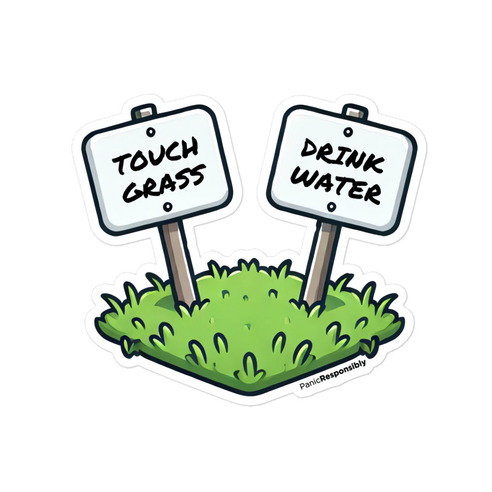 Touch Grass Stickers