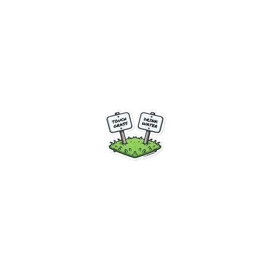 Touch Grass Stickers