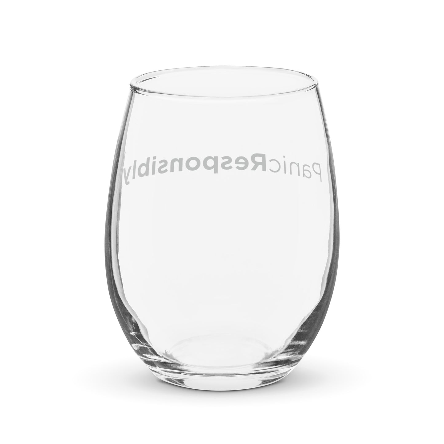 Stemless wine glass
