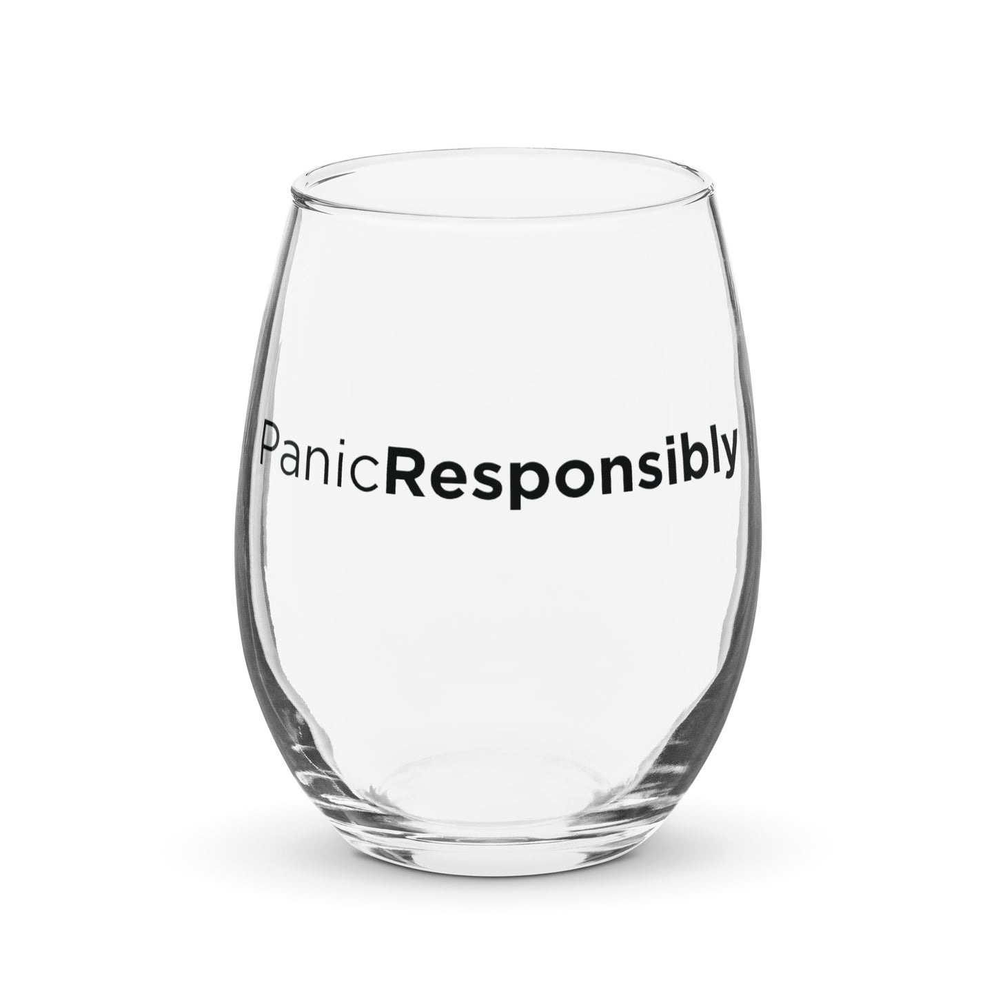 Stemless wine glass