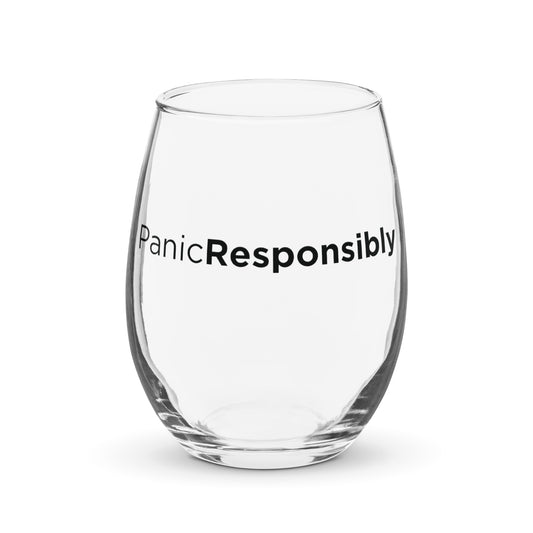 Stemless wine glass