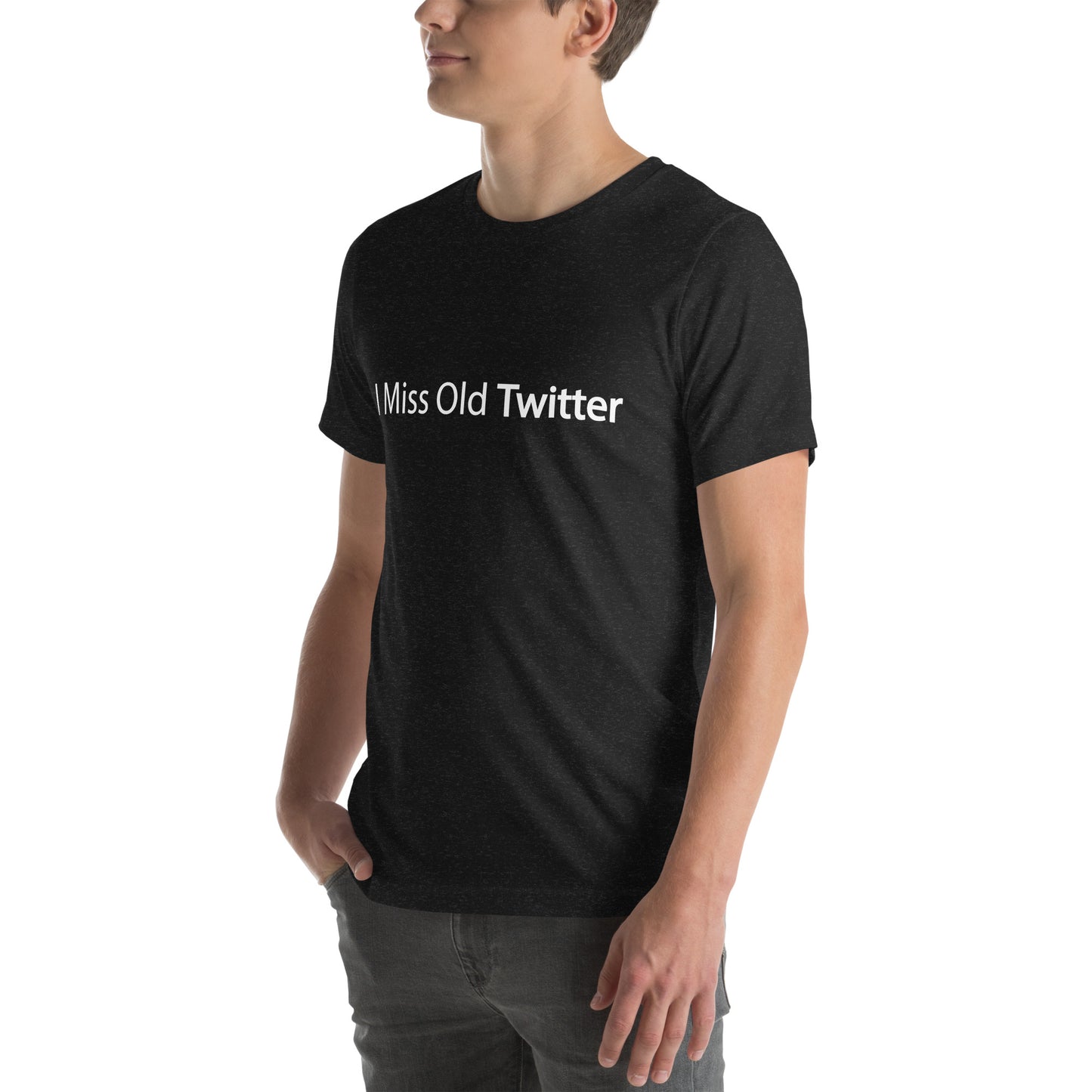 I Miss Old Twitter (Black) Unisex t-shirt